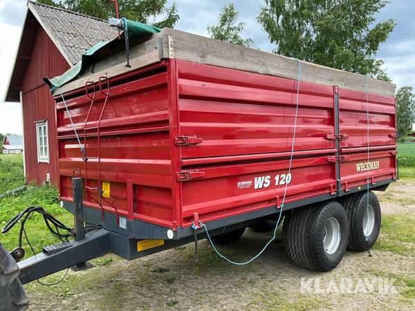 Spannmålsvagn Weckman WS 120 med tipp