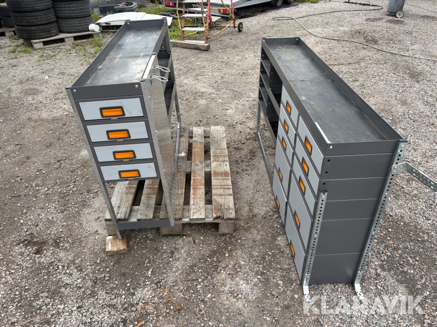 Verktygsinredning BOB system 2 st delar passande Volkswagen Transporter