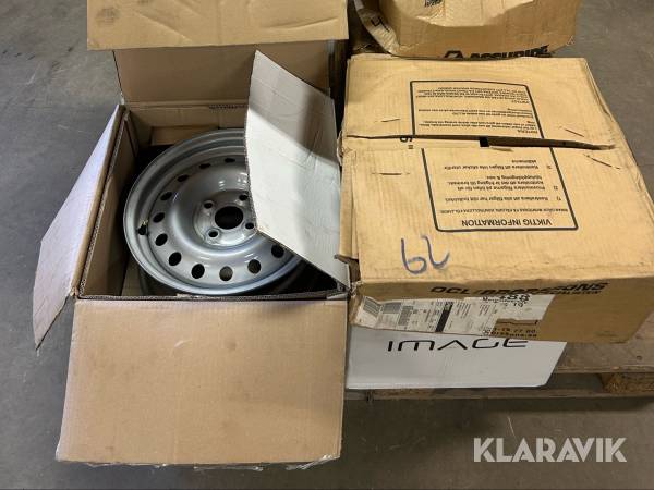 Blandade fälgar personbil 13st (1st pall)