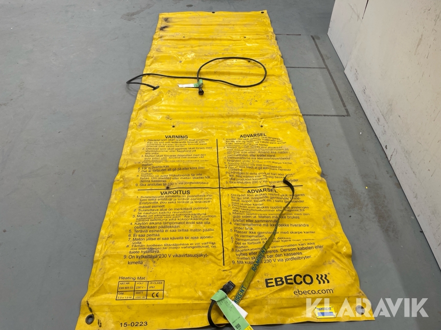 Värmematta Ebeco 1000W