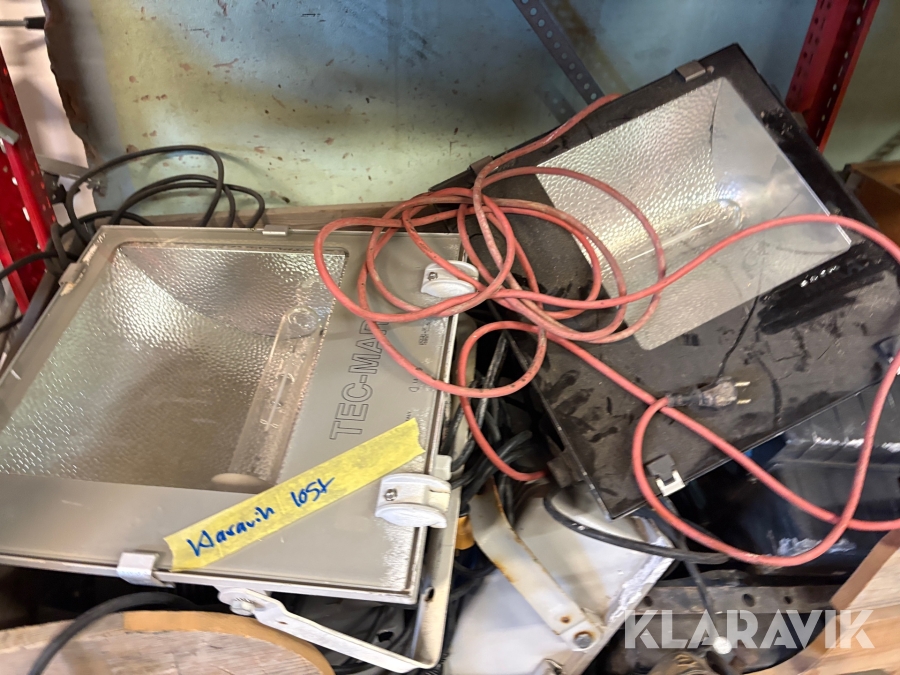 Bygglampor 10 st halogen