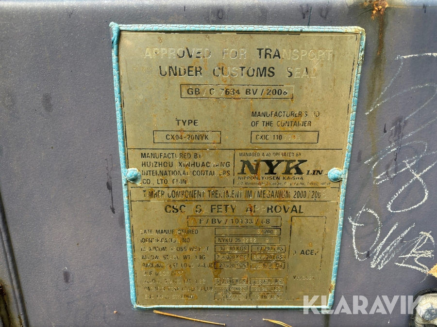 Container NYK Line CX04-20NYK