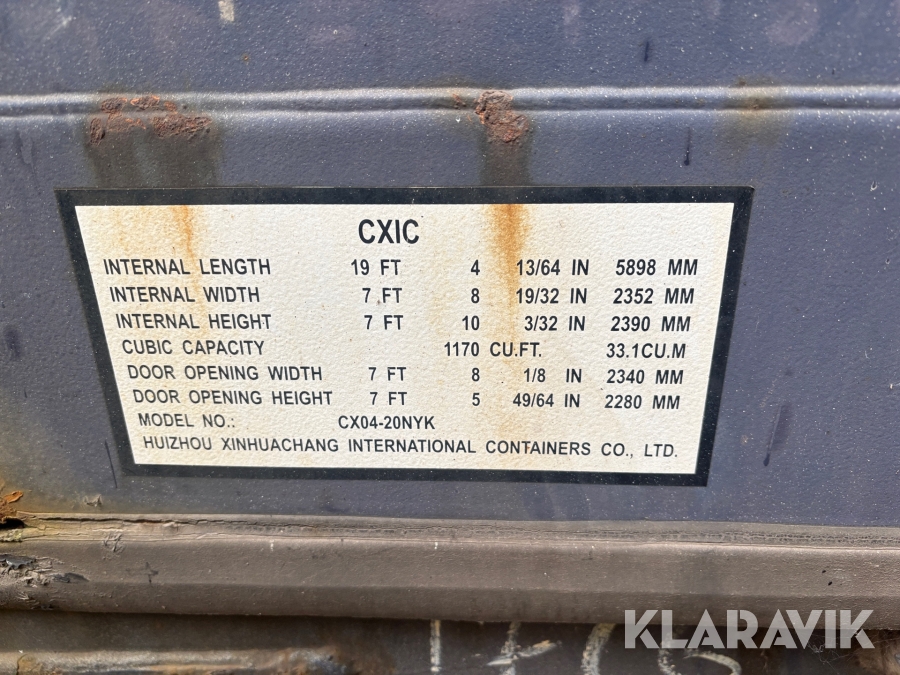 Container NYK Line CX04-20NYK