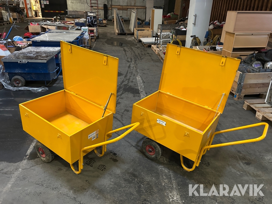 Verktygsvagnar Hörby Bruk 150 liter 2 st