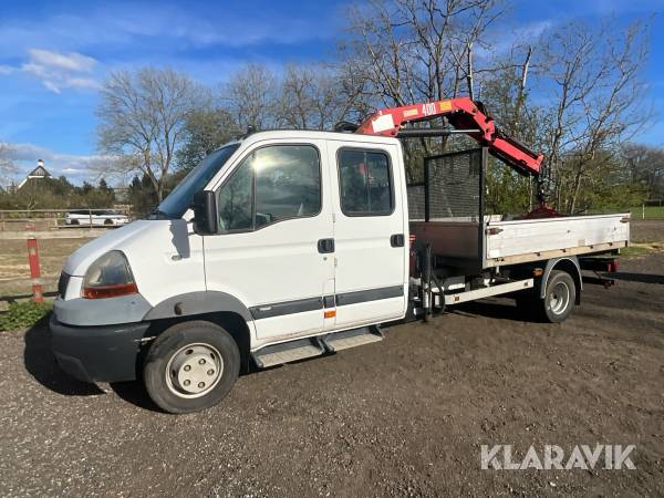 Kranbil Renault Master PRO dCi 160 med tippbart flak