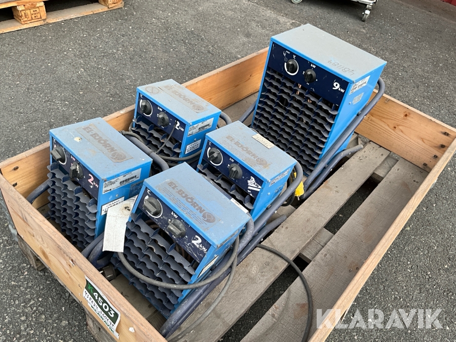 Fläktar 5st El-Björn VF9B, VF21A