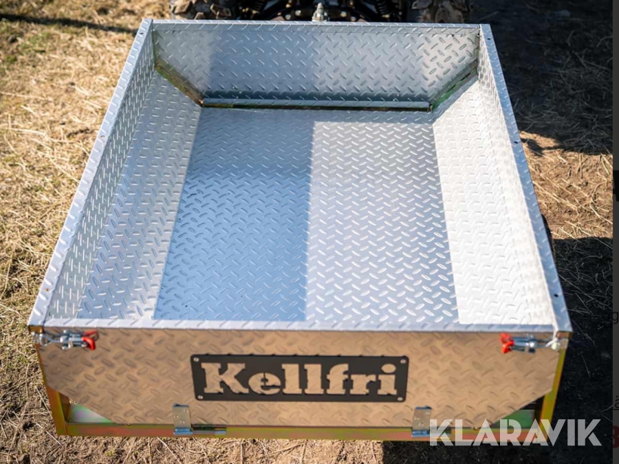 Tippvagn för ATV 500kg med galvad durkplåt Kellfri 23-Tv6PRO