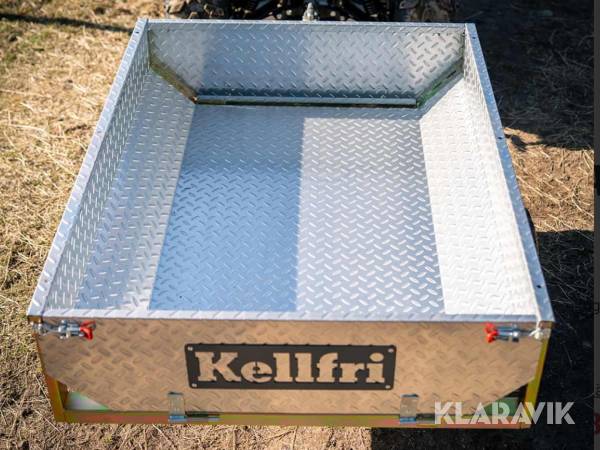 Tippvagn för ATV 500kg med galvad durkplåt Kellfri 23-Tv6PRO