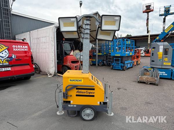 Belysningsmast Atlas Copco QLB 02
