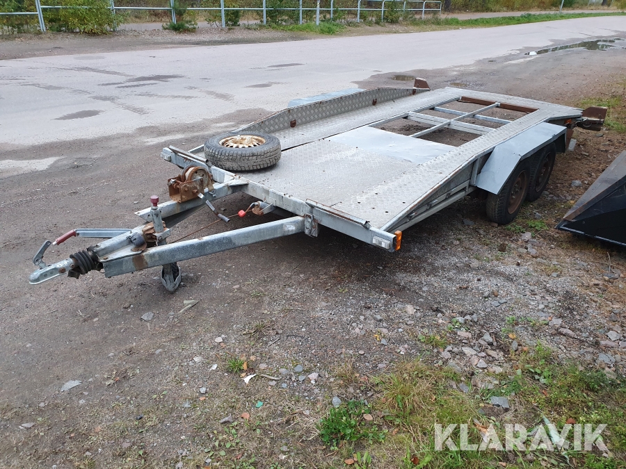 Personbilssläp Trailergruppen AT 1500 Boggiesläp med tipp & vinsch