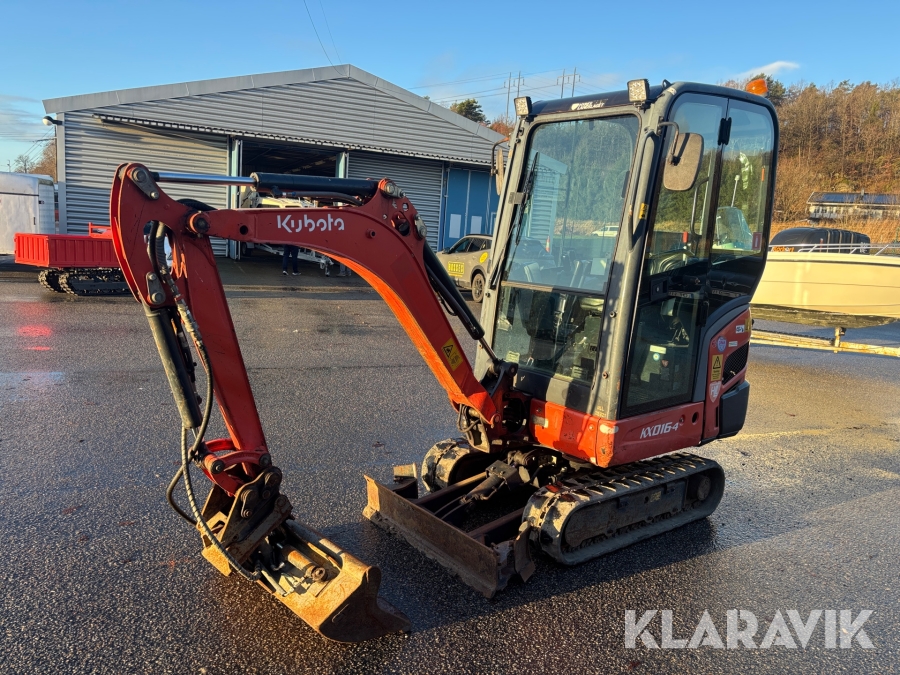 Grävmaskin Kubota KX016-4 med 2 skopor