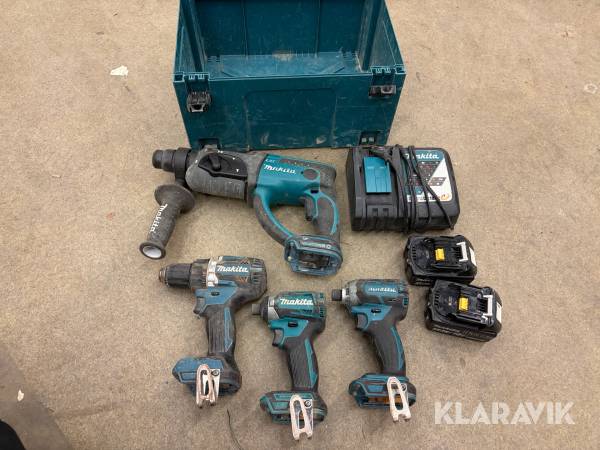 Borrhammare 1 st, Slagskruvdragare 2 st, Skruvdragare 1 st Makita 