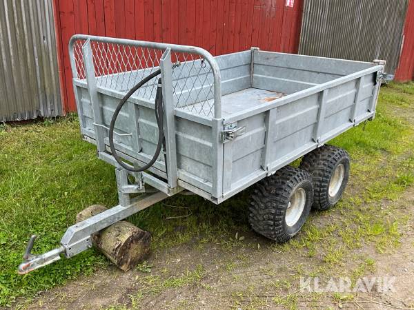 Skogsvagn till ATV med hydraulisk tipp