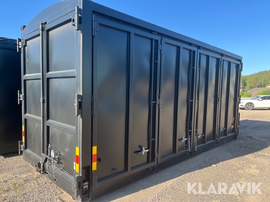 Lastväxlarcontainer med öppningsbar sida Flakab 40m3