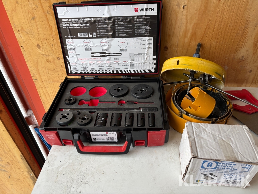 Hålsågar Würth mfl