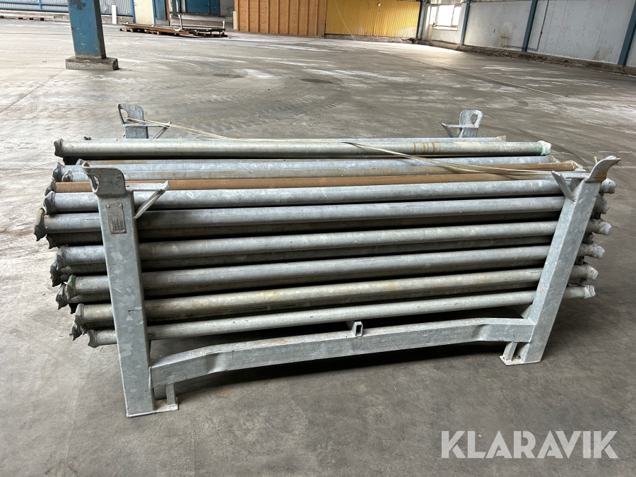 Ställningsrör 1,75 m 100 st galvade
