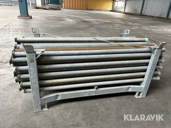 Ställningsrör 1,75 m 100 st galvade
