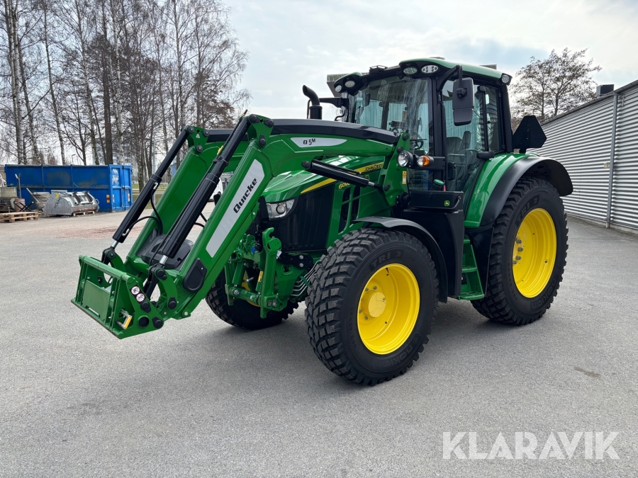 Traktor John Deere 6090 M - Med frontlastare / frontlyft och 3 redskap