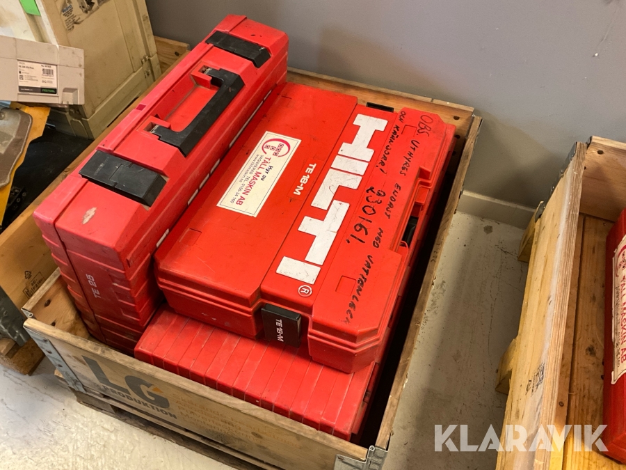 Diverse byggmaskiner Hilti 3st