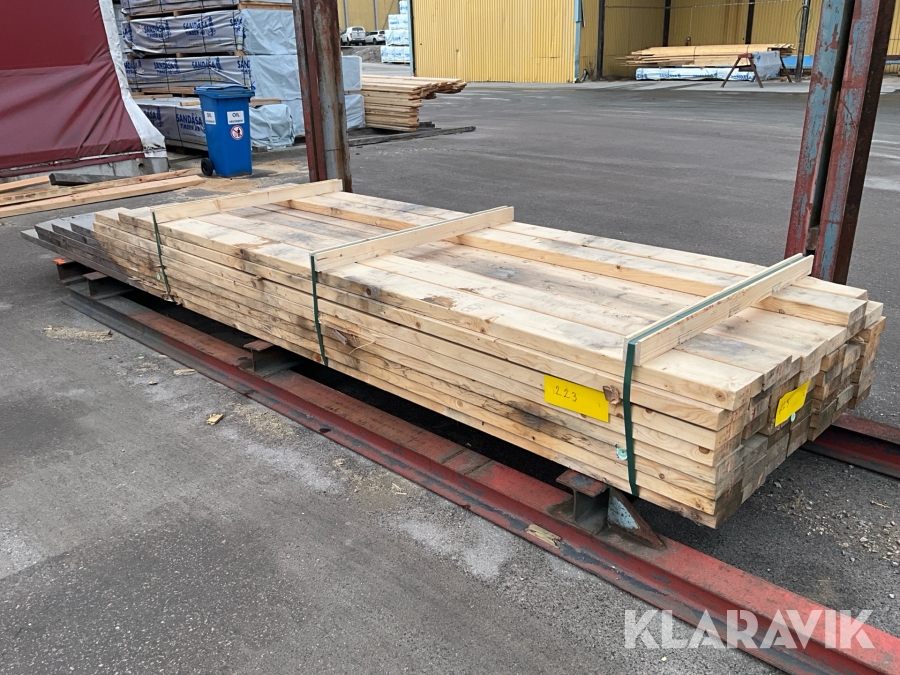 Virkespaket Hyvlat 45x145 180 Löpmeter