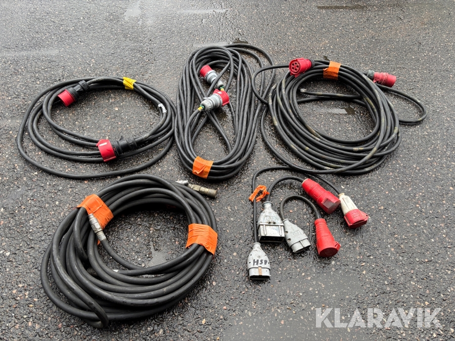 Kablar 32 amp + hydraulslangar