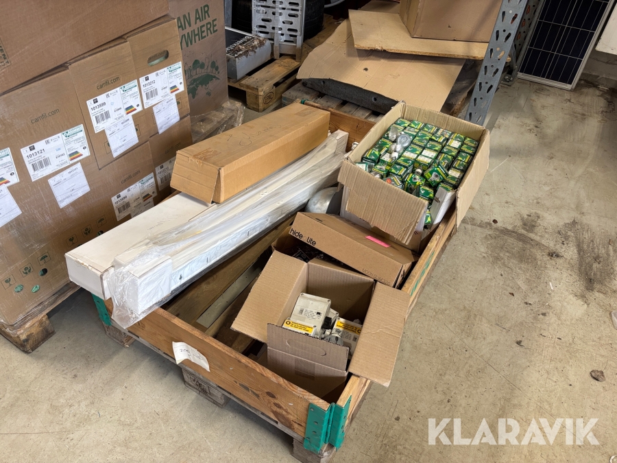 Diverse armaturer, belysning & säkerhetsbrytare