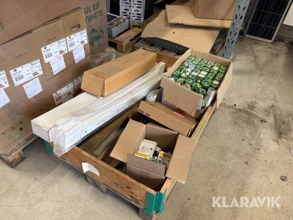 Diverse armaturer, belysning & säkerhetsbrytare