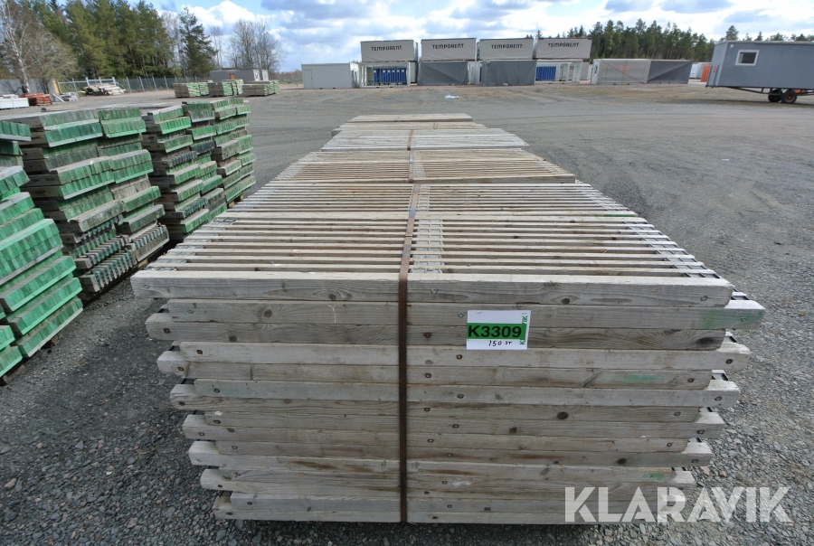 Ställningstrall Haki Trä 485 X 1400mm 150st