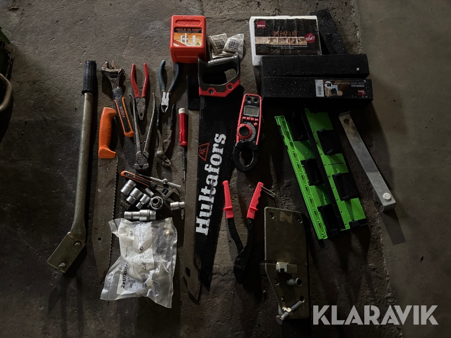 Diverse verktyg Hultsfors / kährs sågar hålsåg vattenpass