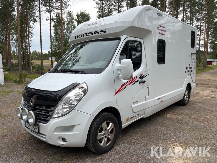 Hästtransport Renault Master dCi150