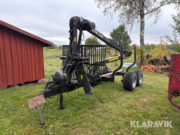 Skogsvagn Palms 80 med kran