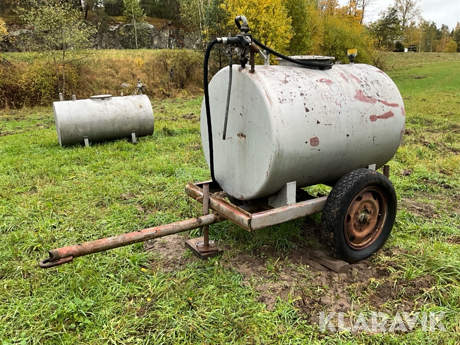 Dieseltank på vagn
