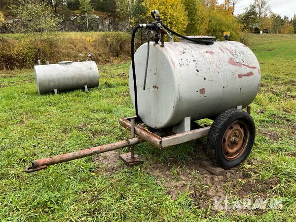 Dieseltank på vagn