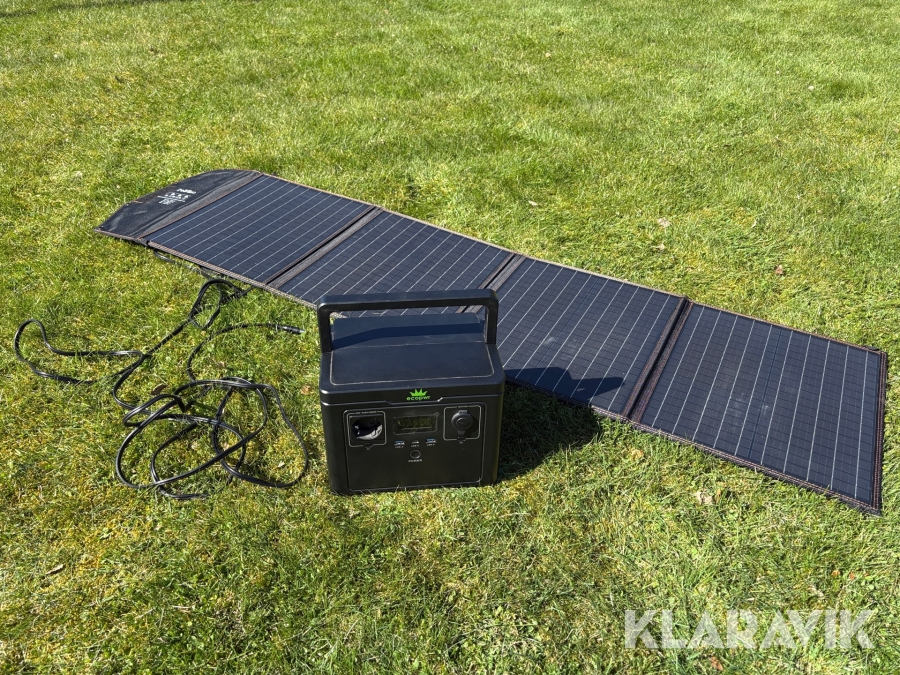 Generator Ecopwr S03Pro med solpanel