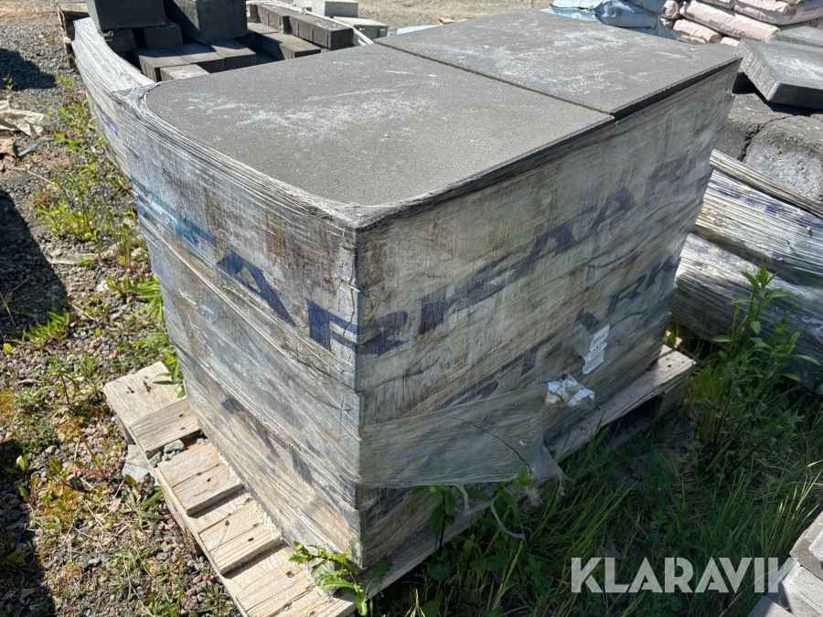 Marksten Starka Villa Släta Helplatta Antracit - 70mm körbar