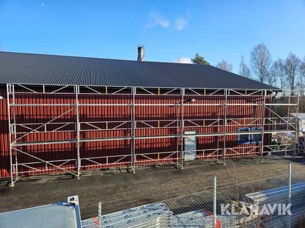 Komplett byggställning alu-ram 18x6m