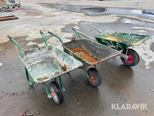 Skottkärra & murbrukskärror Hörny Bruk 3 st