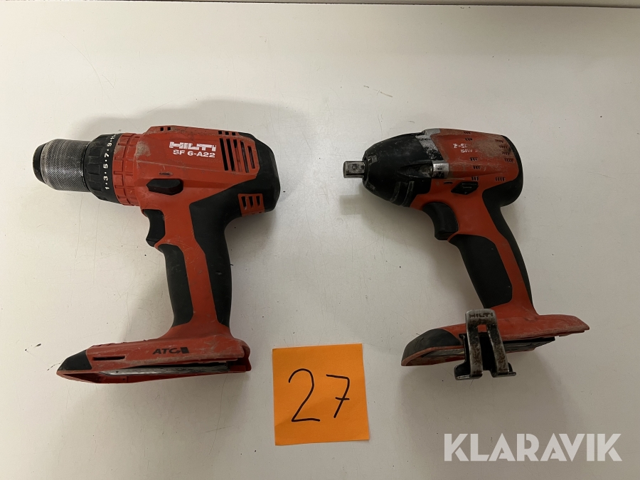 Verktygspaket Mutterdragare och Skruvdragare Hilti SIW 22-A,SF 6-A22