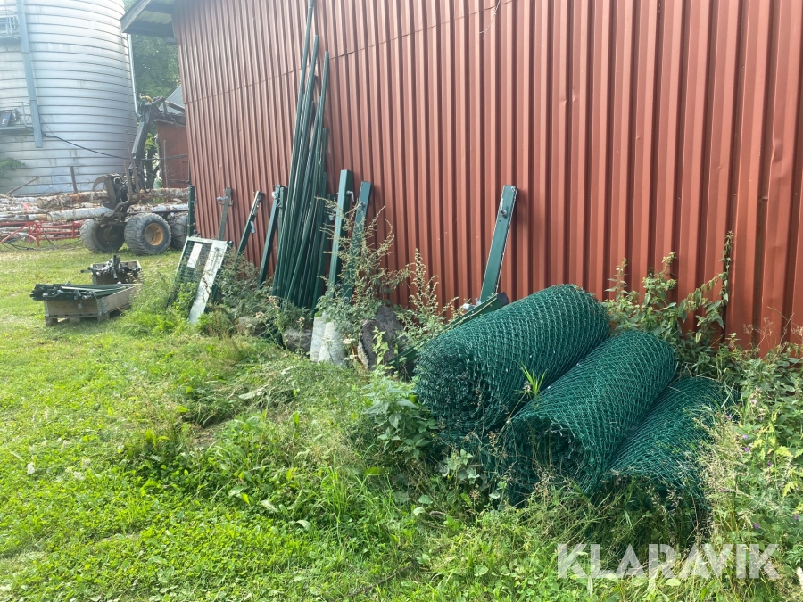 Staket Heras stängsel Ca 200m med stolpar och grindar