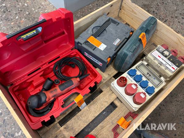 Parti med diverse Byggmaskiner Bosch, Hilti, Protool