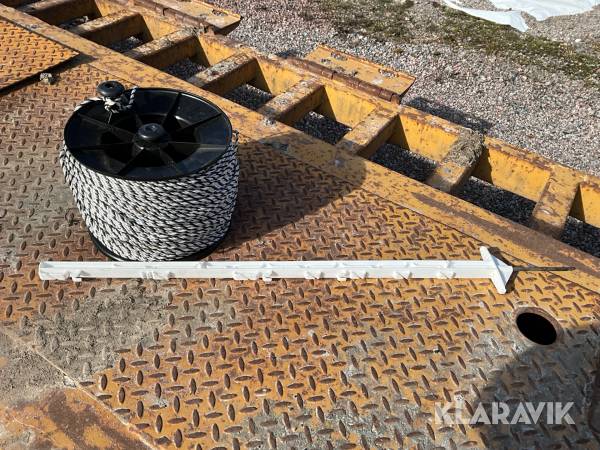 Stängselstolpar Vit plast 105cm med eltråd 200st/2000m