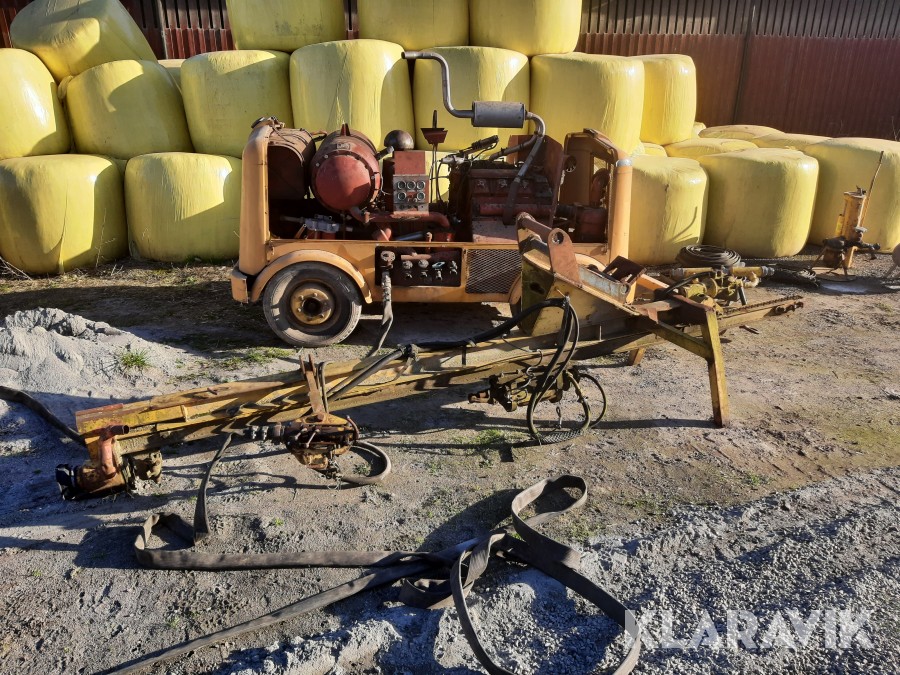 Borr och borrvagn Atlas Copco Kompressor och Borrigg S60 fäste