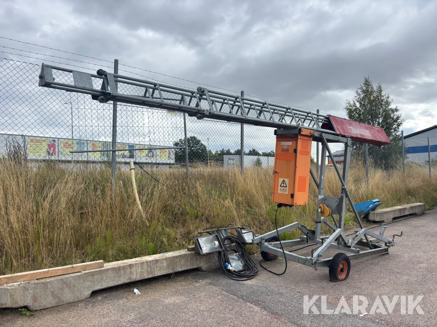 Belysningsmast Ferex Conlight 12 teleskop på hjul 12 m