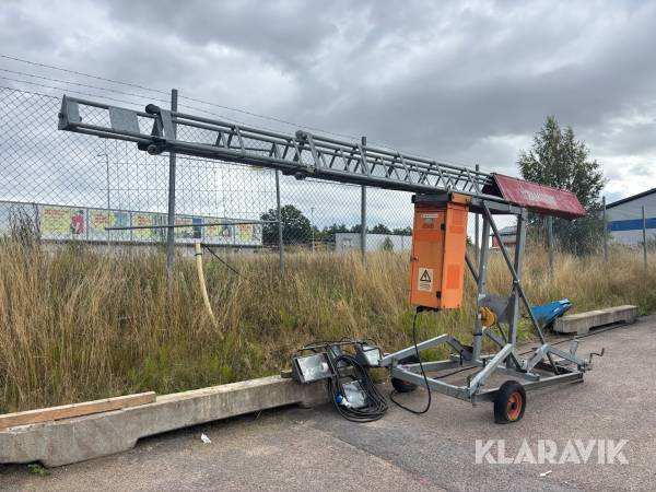Belysningsmast Ferex Conlight 12 teleskop på hjul 12 m
