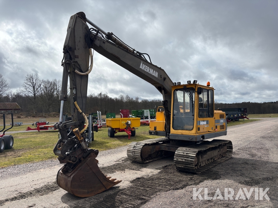 Grävmaskin Åkerman EC150C tiltrotator + skopor