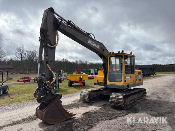 Grävmaskin Åkerman EC150C tiltrotator + skopor