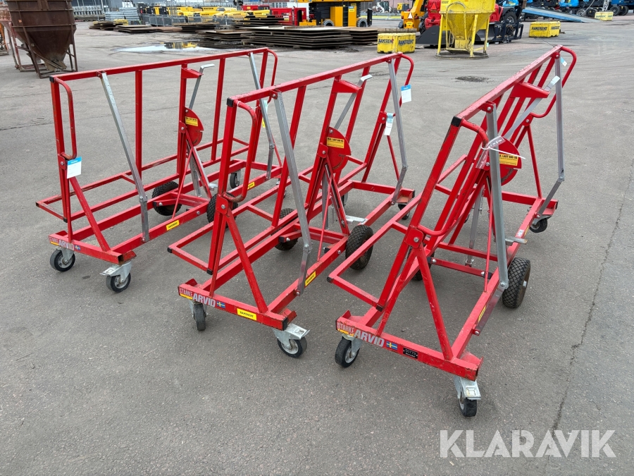 Skivvagn 3 st Starke Arvid 10400 90 cm