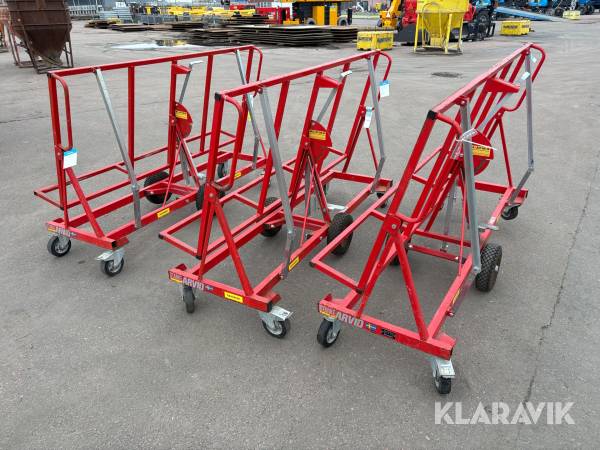 Skivvagn 3 st Starke Arvid 10400 90 cm