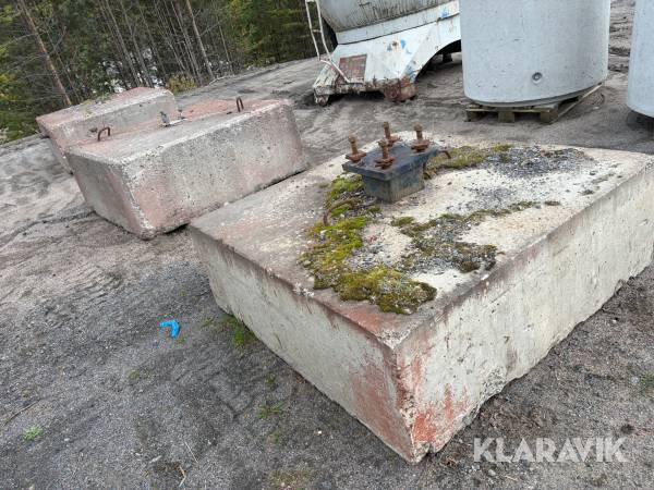Betongfundament 3st