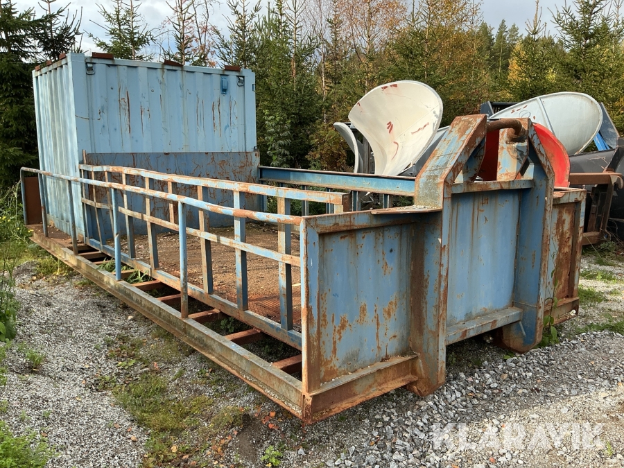Lastväxlarflak med container